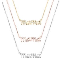 10PCS Small Mama Mom Mommy Letters Necklace Stamped Word Initial Love Alphabet Mother Necklaces for Thanksgiving Mother's Day319u