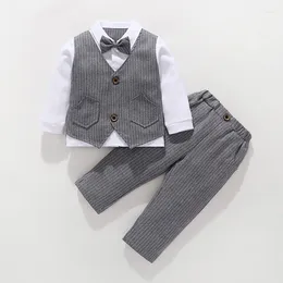 Clothing Sets 2023 Baby Clothes Spring And Autumn Boys Handsome Suit Korean Version Tide Children's Performance Clothe