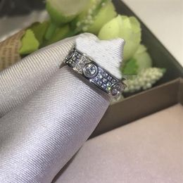 S925 Sterling Silver Rings Lovers Band Rings Size for Women and Men brand Jewellery NO box US Size 5-11222a