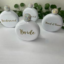 Party Masks Bride Bridesmaid maid of Honour Flask wedding engagement bridal shower Bachelorette hen girls night weekend Proposal Gift 231204