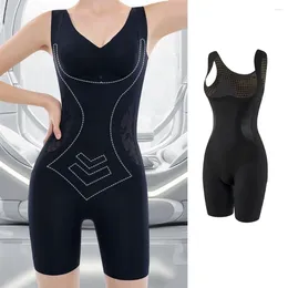 Women's Shapers Shapewear Bodysuit Body-slimming Gentle Figure Restoration Bioceramic Body-shaping For Waist Cinching