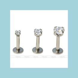 Stud Earrings For Women Bars Piercing Gem Ear Cartilage Stud Earring Drop Delivery Jewelry Earrings Dh3My