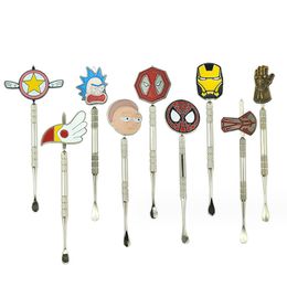 Metal Dabber Tool Cartoon Design Stainless Steel Smoking Accessories For Silicone Jar Glass Bowl Pallet Dab Tools