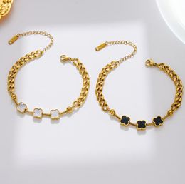 3 colours versatile Bangles luxury jewelry 18k gold plated chain bracelet valentine day gifts accessories Bracelets set gift