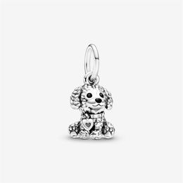 New Arrival 925 Sterling Silver Poodle Puppy Dog Dangle Charm Fit Original European Charm Bracelet Fashion Jewellery Accessories238j