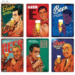 Funny Beer Metal Sign Plaque Metal Vintage Pub Tin Sign Metal Plate Wall Decor for Bar Pub Club Man Cave Decorative chic Plate314A