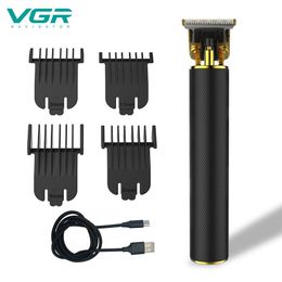 VGR V-058 Professional Men Hair Trimmer Beard Electric Hair Clipper Low Noise Rechargeable Barber Hair Cutting Machine305a