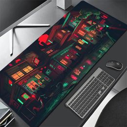 Mouse Pads Wrist Rests Personalised Art Gaming Pad Gamer Large tapis de souris anime Rubber Locking Edge Big Computer Mousepad Laptop Desk Mat 231204