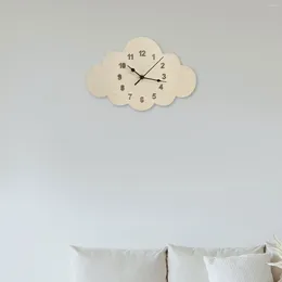 Wall Clocks Wooden Clock Unique Multifunction Easy To Instal Decoration Modern