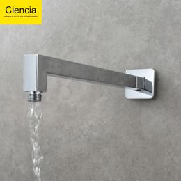 Bathroom Shower Heads Ciencia 304 Stainless Steel Square Arm G12 Wall Mounted for Fixed Rain Head 231205