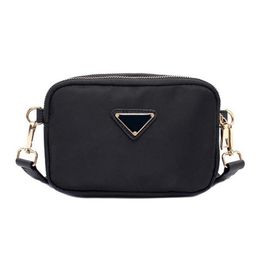 18 12cm Mini Size Lady's Cosmetic Bags Three-sided Zippers Fashion Nylon Women Shoulder Bag Oxford Handbags & Wallets248r