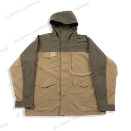 Carhart Jacket Carhart Mens Designer Jacket Lapel Carharttlys Jacket Slim Painted Patch Jackets Outwear Coats Tears Carhart 347 344