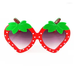 Hair Accessories Spring Summer Children Boy Girls Kids Cute Strawberry Pineapple Shape Sunglasses Vintage Sunglass UV400 Protection Classic