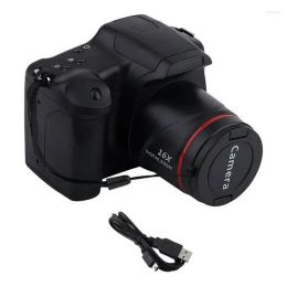 Digital Cameras Portable Travel Vlog Camera Pography 16X Zoom 1080P HD SLR Anti-Shake Po For Live Stream LL
