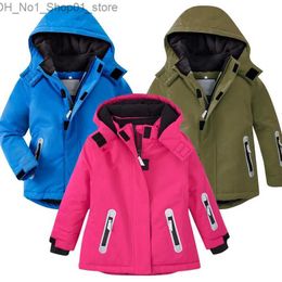 Down Coat Ski Jacket for girls Outerwear Winter Warm Snowboard Coat Childrens Sports Boys Snow Wear Waterproof Windproof 4-16Y Q231205