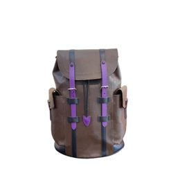 Luxurys designers backpack fashion School bag shoulder handbag classic Genuine Leather women men back pack canvas Sport Outdoor tr207n