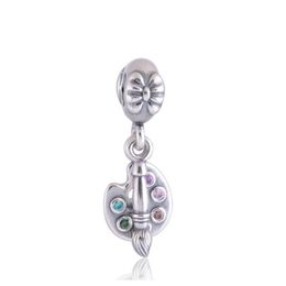 makeup brushes charms beads 925 sterling silver fits for Jewellery style bracelets LW3662088