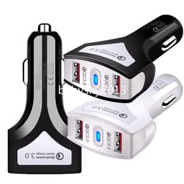 Fast Quick Charging 36W Dual USB QC3.0 Car Charger Vehicle Auto Power Adapters For IPad Iphone 11 12 13 14 15 pro Samsung S23 S24 Htc B1