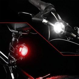 Bicycle Front Headlight Tail Rear Lamp 3 Modes USB Rechargeable MTB Mountain Bike Safety Warning Light Cycling Accessories Lights2692