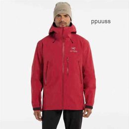 Mens Hoodie Arcter Designer Jackets Beta Beta Sv Severe Weather Charge Coat Waterproof Windproof Bordeaux Red Xs WN-6JFE