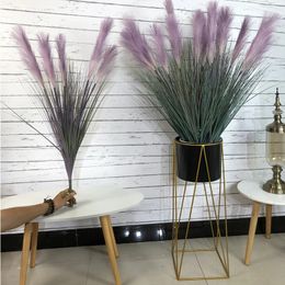 Christmas Decorations 5 Heads 90 Cm Artificial Pampas Large Plants Plastic Onion Grass Trees for Living Room Home Decoration Floor Flower 231205
