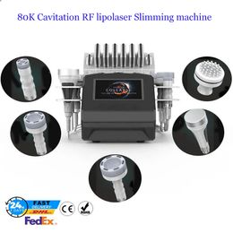Professional RF Cavitation 80K Vacuum Slimming Machine Radio Frequency RF Lipo Laser Body Shape Belly Fat Burner Face Lifting Skin Care Equipment