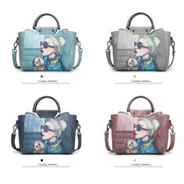 Printed ladies handbag shoulder bag Korean fashion ladies simple small bag tide messenger bag 2023 new trend CCJ3035