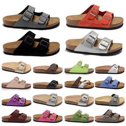 Slippers Designer Sandals Men Women Slides Slipper Soft Footbed Suede Leather Buckle Strap Shoes Outdoor