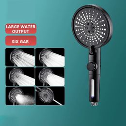 Bathroom Shower Heads 6 Modes Adjustable Head High Pressure shower Water saving 2023 Rainfall Faucet Bath for 231205