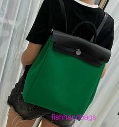 Top original wholesale Kailys tote bags online shop 2024 Winter New Bag Inner Seam Cowhide Canvas Backpack Leather Multi with Real Logo