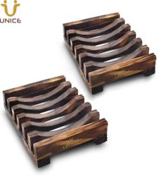 MOQ 100pcs OEM Custom LOGO Home Bathroom Wooden Handmade Soap Case Holder Sink Deck Bathtub Shower Soaps Dish Rectangular Holders 3061980