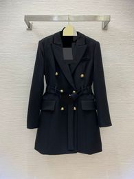 1206 XL 2023 Milan Runway Coat Autumn Brand SAme Style Coat Lapel Neck High Quality Long Sleeve Womens clothes weiniG23092145