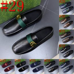37model Men's Designer Loafers Brand Suede Leather Shoes Vintage Slip-on Classic Casual Men Driving Shoes Wedding Male Dress Shoes Tassel pointed
