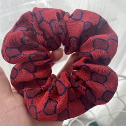 7 Colour Plaid Headdress Jacquard Letter Hair Bands Trendy Casual Ponytail Holder Hairs Ties High Quality Scrunchies Headwear297y