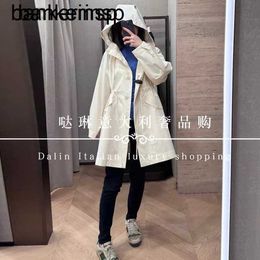 Luxury Wool Maxmaras Alpaca Coat Coat Same Material MaxMara 2023 Autumn/Winter New Strange Drawstring Style4TMJ