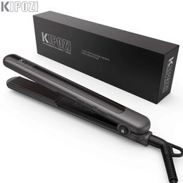 Hair Straighteners KIPOZI Professional Hair Flat Iron 2 In 1 Hair Curler Adjustable Temperature Fast Heating Hair Straightener Straightening Iron 231204
