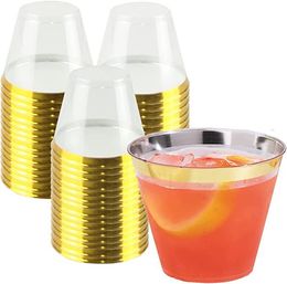 270ML silver plastic cup Disposable Phnom Penh dessert ice cream cup PS airline cup