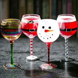 Wine Glasses Handmade Carved Glass Cups Crystal Champagne Goblet Flutes Bar el Party Wedding Home Drinkware 231205