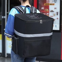 35L Large Thermal Food Bag Cooler Bag Refrigerator Box Fresh Keeping Food Delivery Backpack Insulated Cool Bag 220607233g