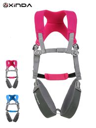 Climbing Harnesses XINDA Rock Kid's Safety Belt Child Full Children Protection Kid Harness Outdoor Equipment Kits 231204