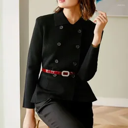 Women's Jackets Slim Fit Suit Short Knitwear Cardigan Coat Women S Autumn Commuting Can Customised Size