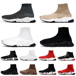 speed trainer sock shoes designer platform sneakers og 17fw vintage Black White Beige mens women chaussette socks boots casual trainers runners tennis shoe dhgate