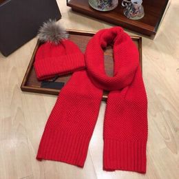 2023 Winter Warm Hats and Scarves Sets knitting cotton blending Women men many Colours available high quality free size