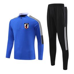 Japan Football Team soccer adult tracksuit Training suit Football jacket kit track Suits Kids Running Sets Logo Customize2799