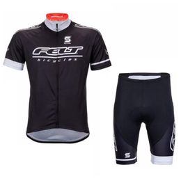 FELT team Cycling jersey Suit Short Sleeves Shirt bib shorts sets men summer breathable mountain bike clothes Wear 3D gel pad H1320U