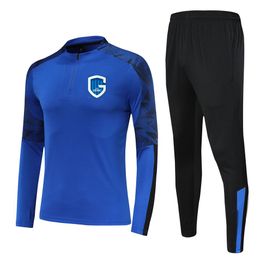 K R C Genk Kids Size 4XS to 2Xl Running Tracksuits Sets Men Outdoor football Suits Home Kits Jackets Pant Sportswear Hiking Socce276B