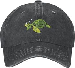 Ball Caps Green Turtle Baseball Caps Dad Hats Cotton Polo Style Adjustable for Women Men 231204