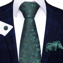 Bow Ties Silk Tie For Men Green Paisley Luxury Designer Handky Child Necktie 120CM Long Wide Fashion Party Dropshiping