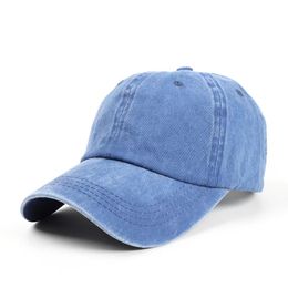 Women Hollow Out Ponytail Baseball Cap Washing Hats Denim Hunting Sunhat Cotton Outdoor Sports Simple Vintag Visor Casual Cap