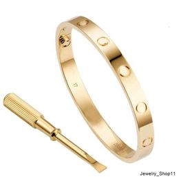 Titanium 316L stainless steel Jewellery for women men Couple SCREW LOVE Bangles Bracelets Brands Jewellery